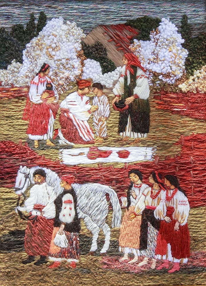 Експозиція виставки "Кобзареві думи" Олександри Зробок