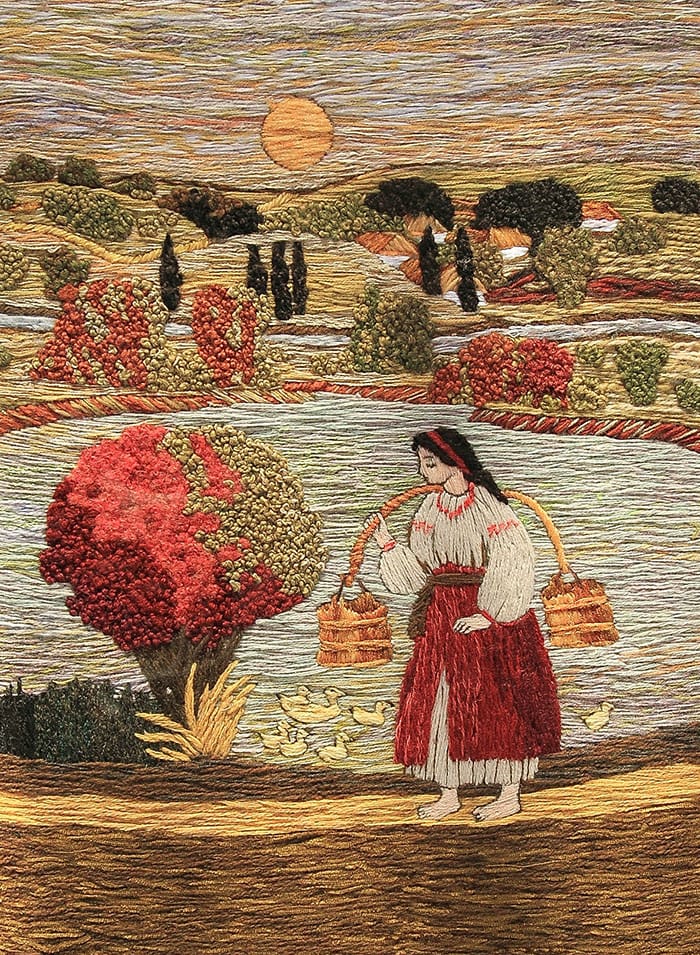 Експозиція виставки "Кобзареві думи" Олександри Зробок