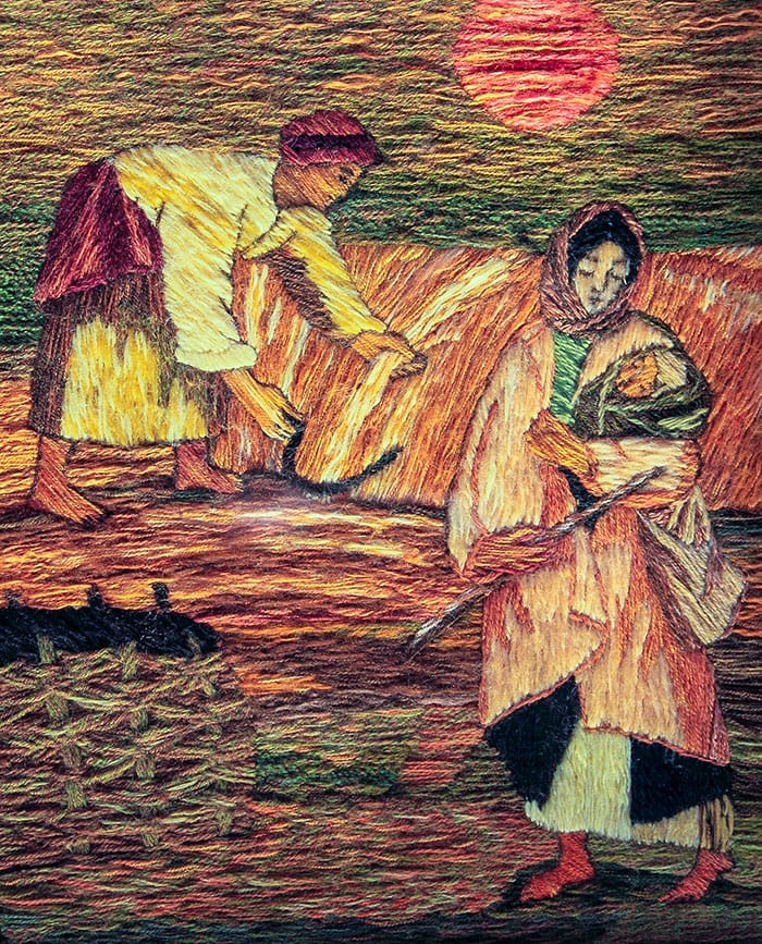 Експозиція виставки "Кобзареві думи" Олександри Зробок