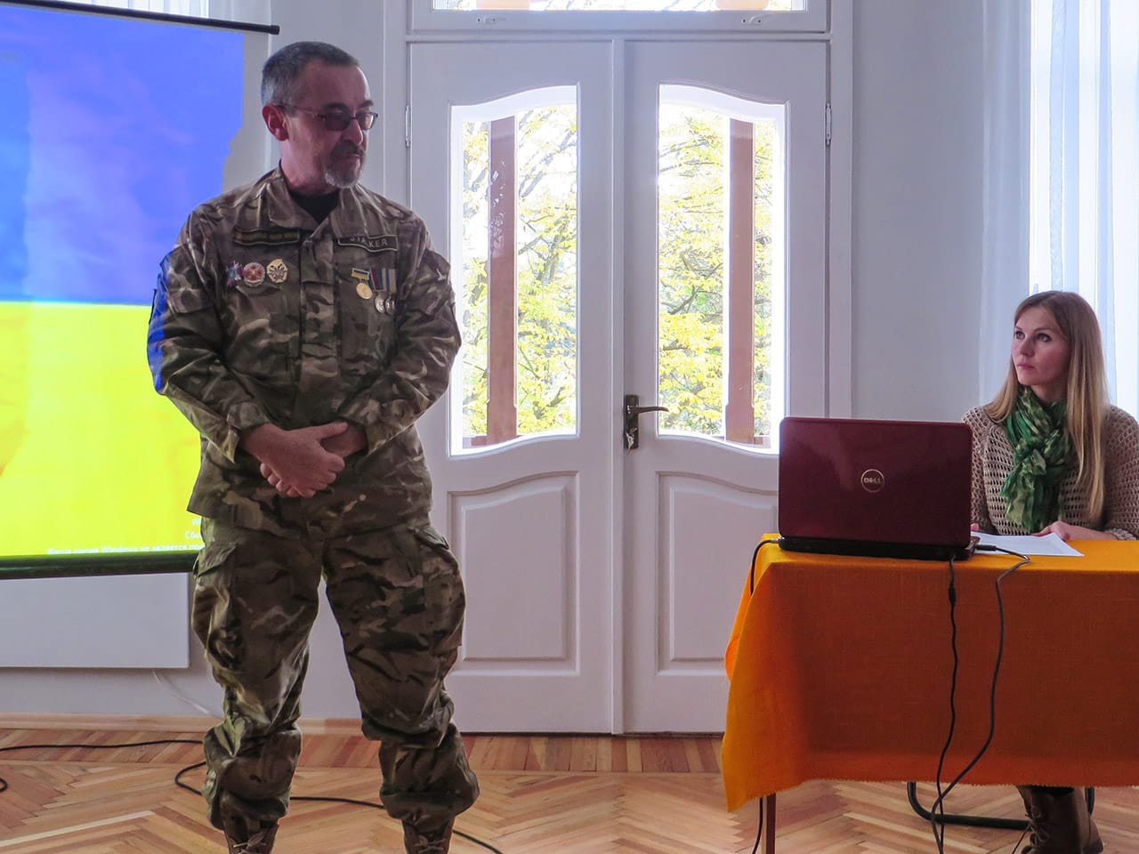 Музейний урок мужності «Сучасні герої з Трускавця…». Виступ Леоніда Федевича, бійця І резервного батальйону ім. генерала Кульчицького, 9 жовтня 2017