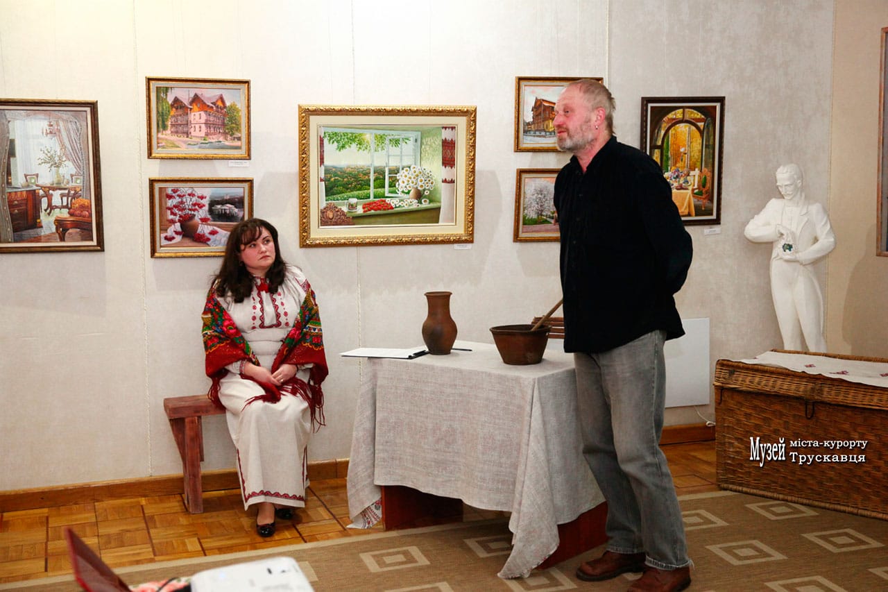 Виступ Траса Прохаська, правнука о. Олекси Пристая, 28.02.2018. Фотографія Ірини Бердаль-Шевчик . Фотографія Ірини Бердаль-Шевчик