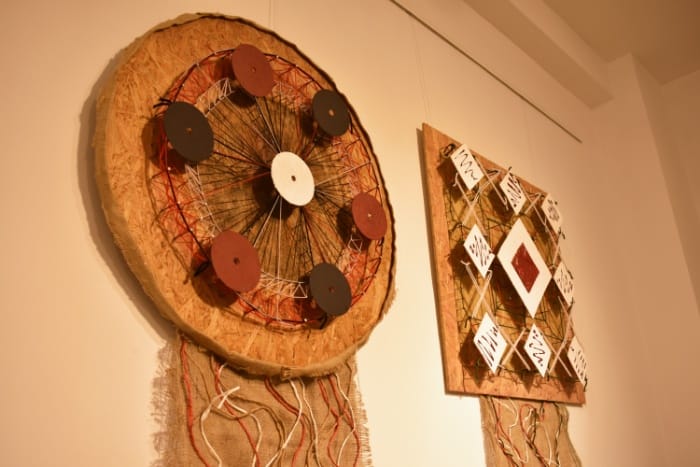 Фрагмент виставки "Простір" Ольги Баландюх