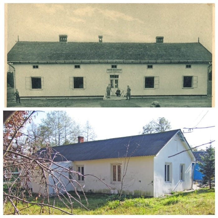 Природничий музей на Помірках (1930-і) та будівля музею сьогодні, 15.10.2019