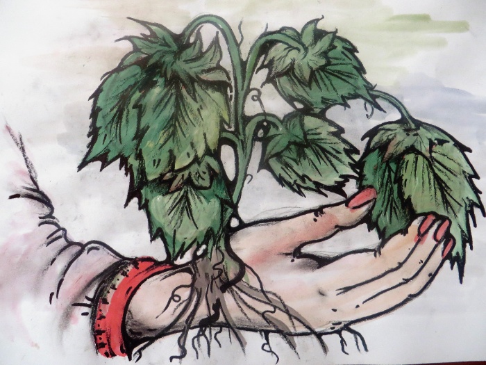 Ілюстрація до легенди, автор художник Руслан Гурський