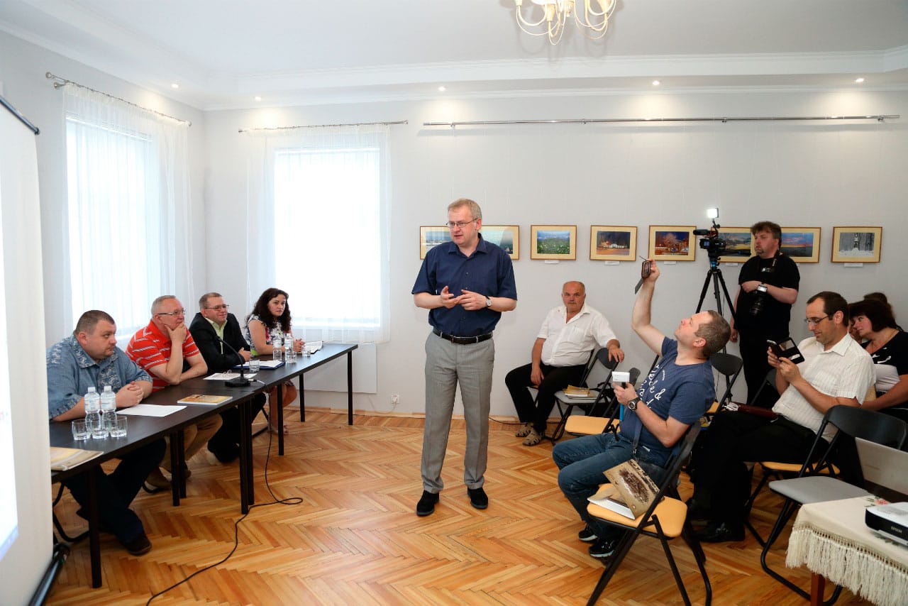 Привітання учасників конференції міським головою Андрієм Кульчинським, 13 червня 2017