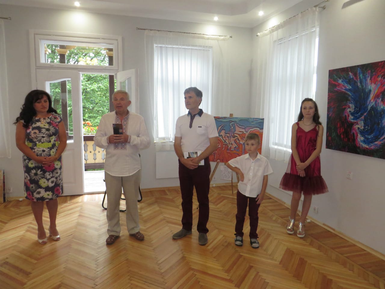 Виступ краєзнавця Івана Скибака на відкритті арт-проекту «Входження в суєту», 2 липня 2017