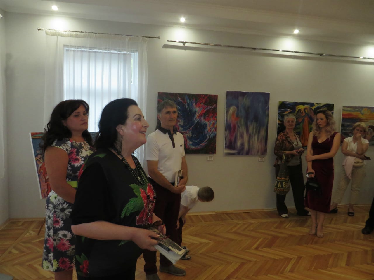 Виступ громадської активістки Олександри Лисак на відкритті арт-проекту «Входження в суєту», 2 липня 2017