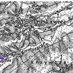 Фрагмент військової топографічної карти, 1900