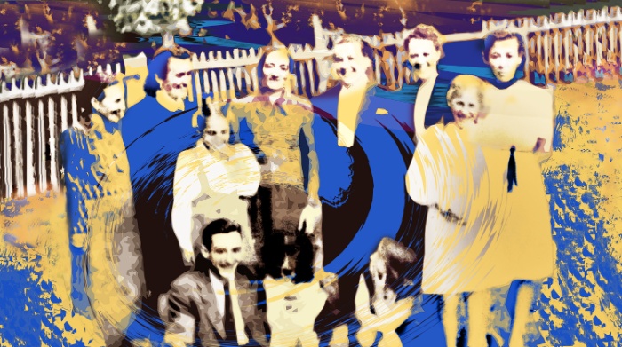 Роман Різняк із родиною, 1939 рік