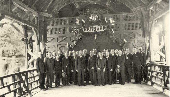 Урочисте відкриття виробництва лікувальної солі "Барбара", 1936 рік